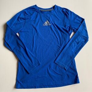 ADIDAS Boys Climalite Long Sleeve T-Shirt Size Medium